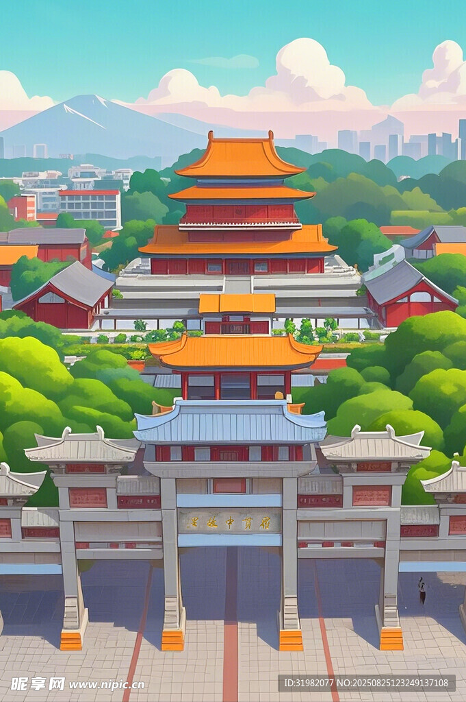 中式古建筑景觀