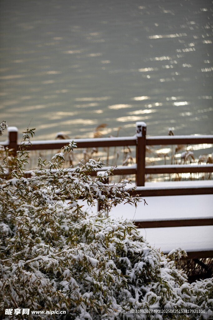 運(yùn)河之心戴村壩雪景
