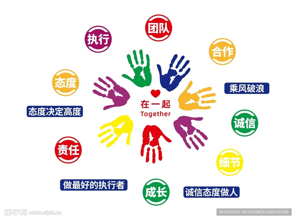 多彩手印助力公益活動文化墻