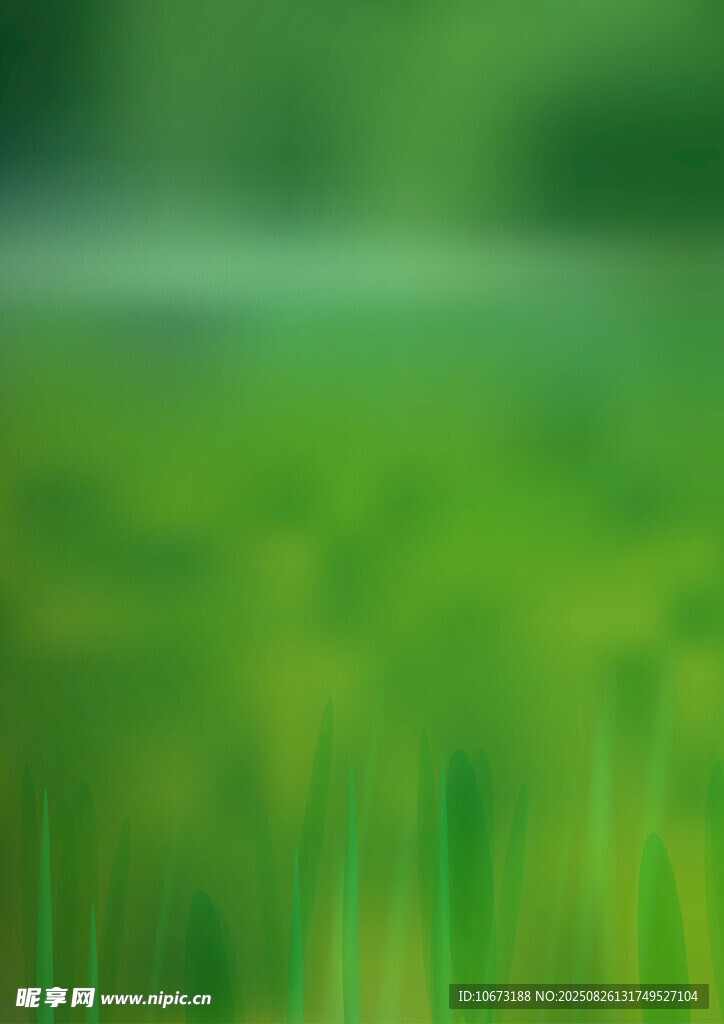 綠色夢幻模糊草地背景圖