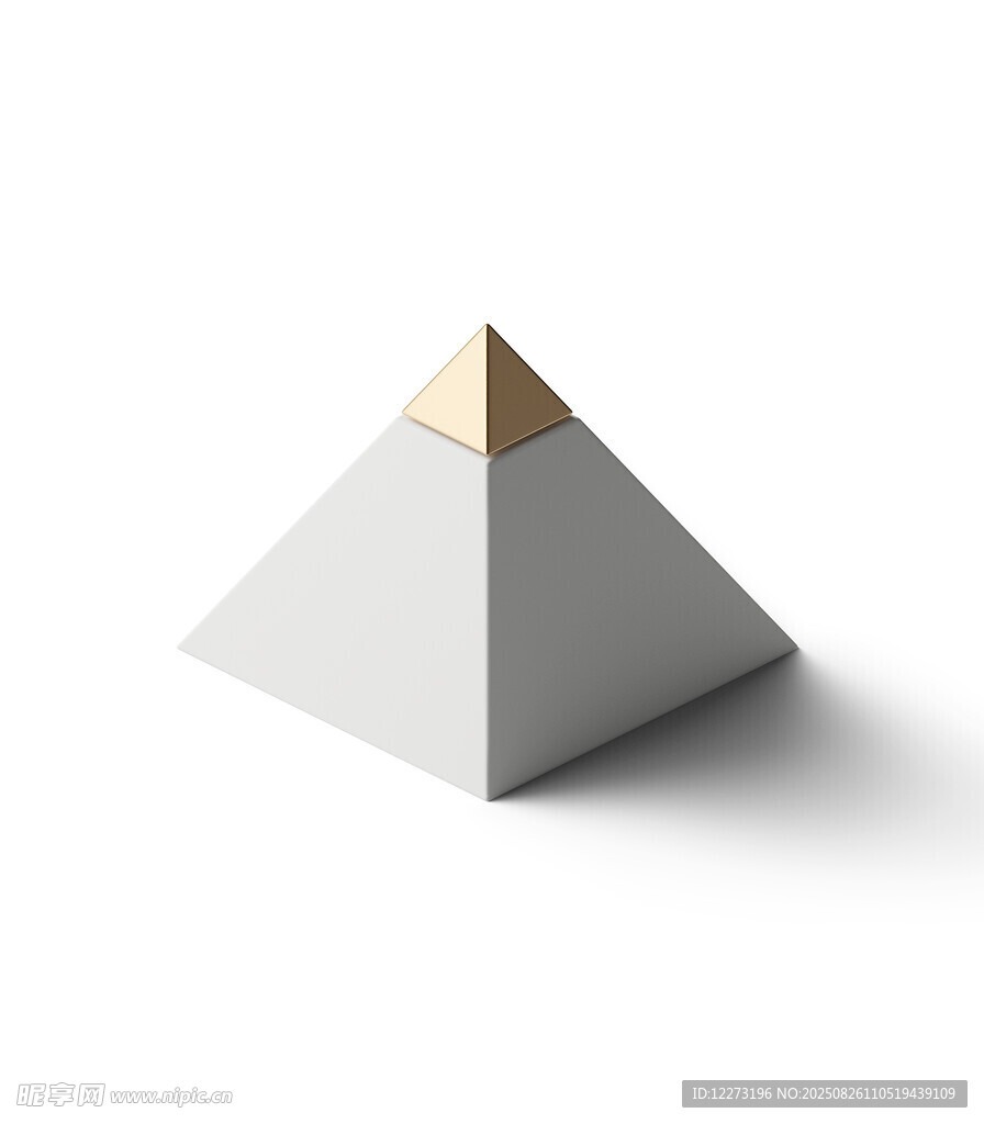 簡(jiǎn)約幾何金字塔模型
