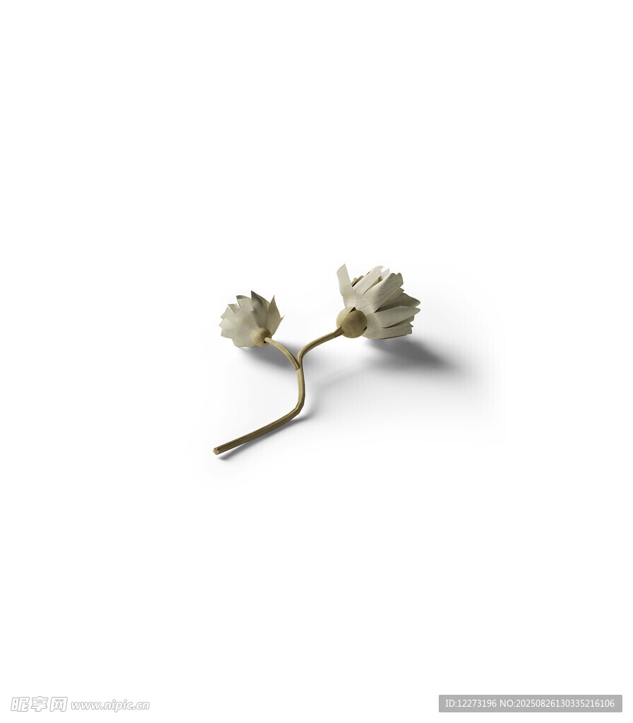 素雅白色花朵飾品