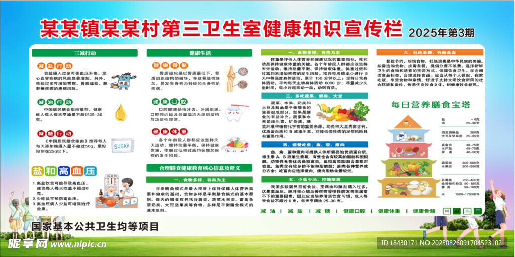 健康知識宣傳欄