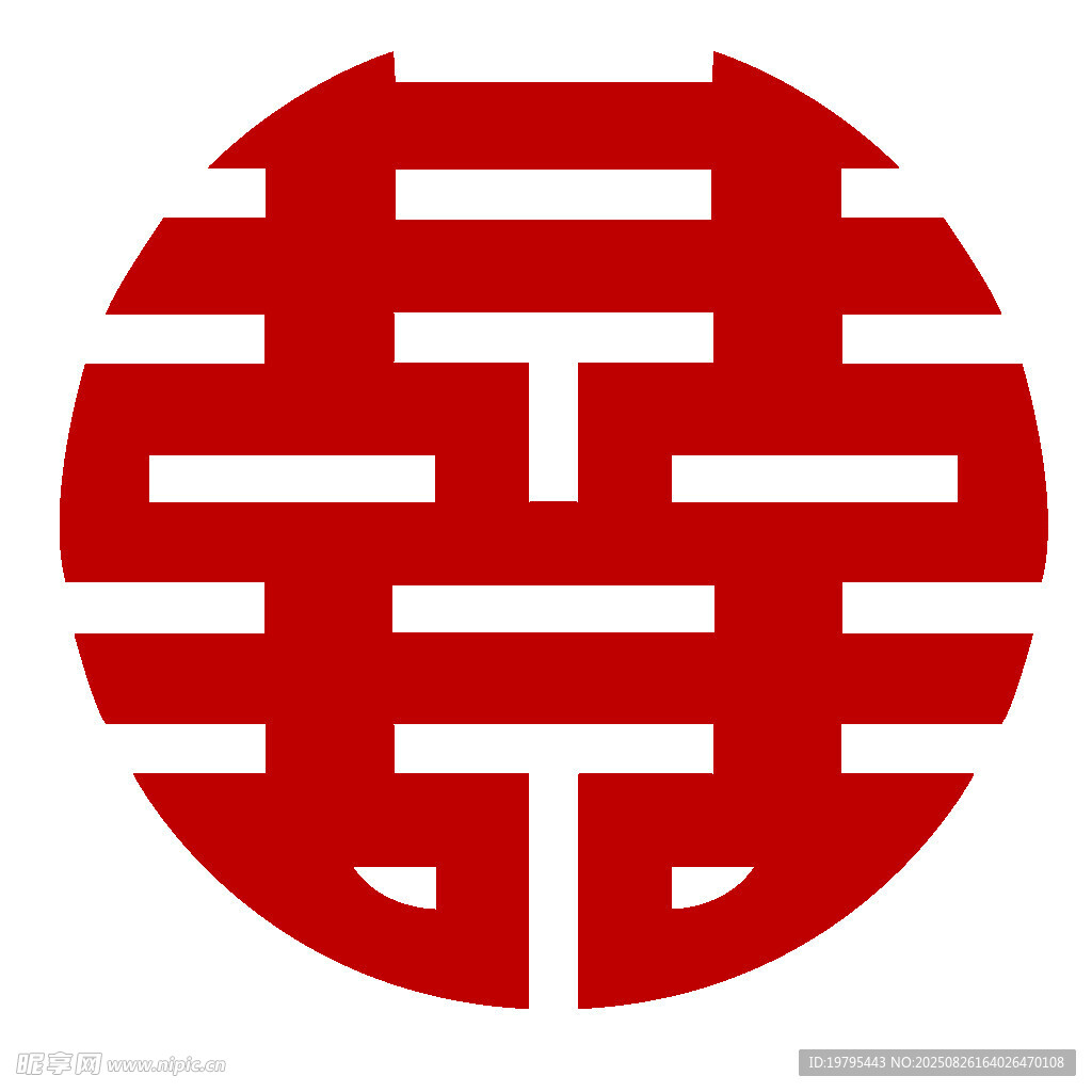 傳統(tǒng)中式雙喜圖案