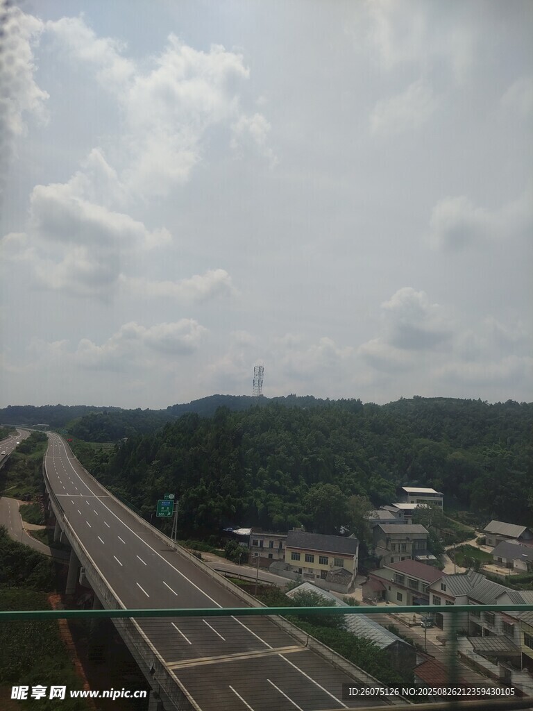 俯瞰鐵路沿線風(fēng)景