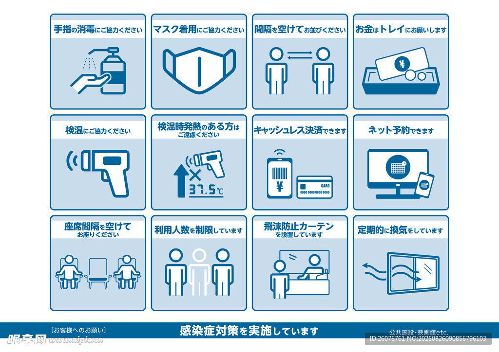 醫(yī)療防護(hù)用品圖標(biāo)集合