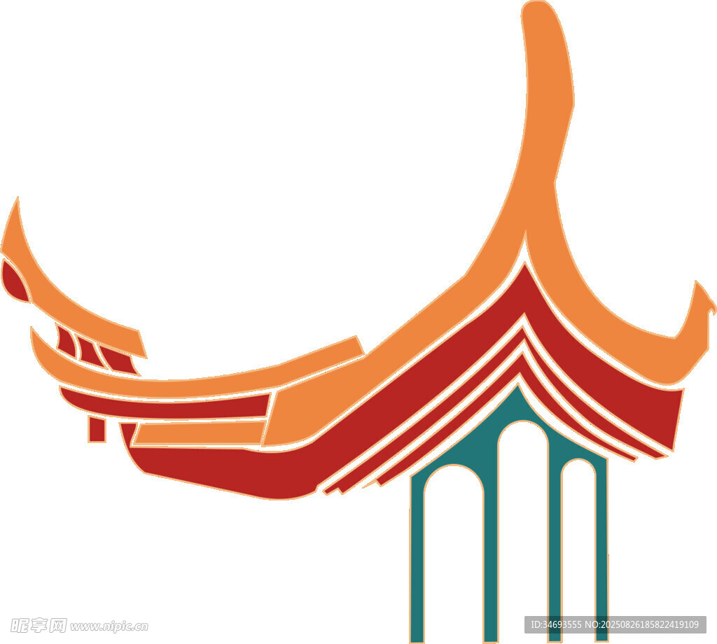 中式傳統(tǒng)屋頂建筑圖標(biāo)