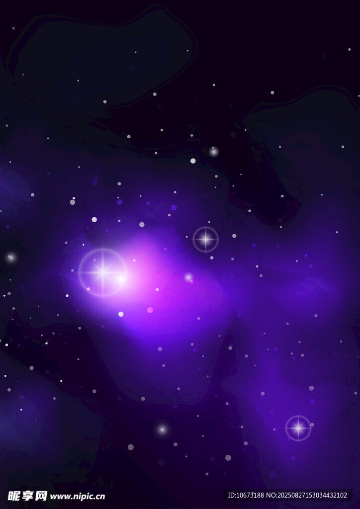 夢(mèng)幻紫色星云宇宙景象