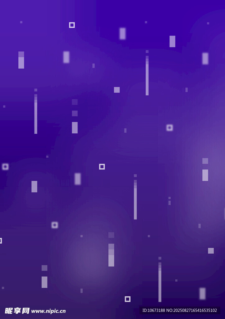 紫色背景下的雨滴效果