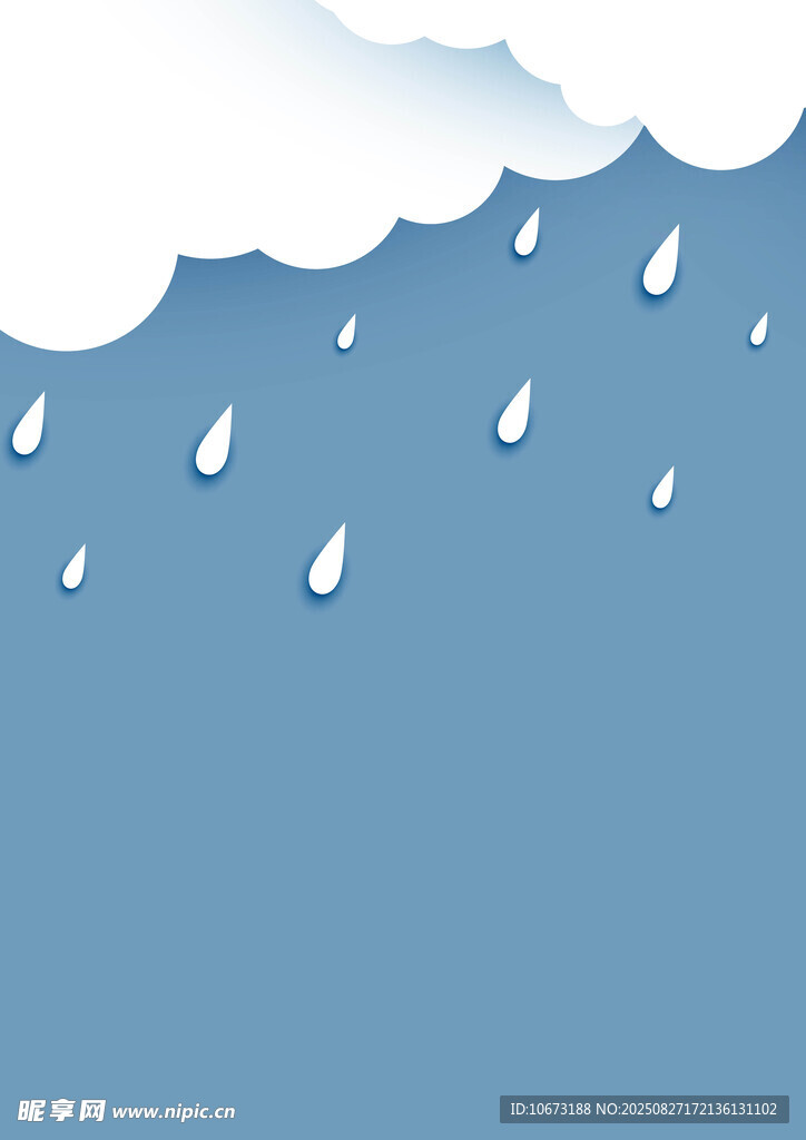 天空飄雨的清新場(chǎng)景
