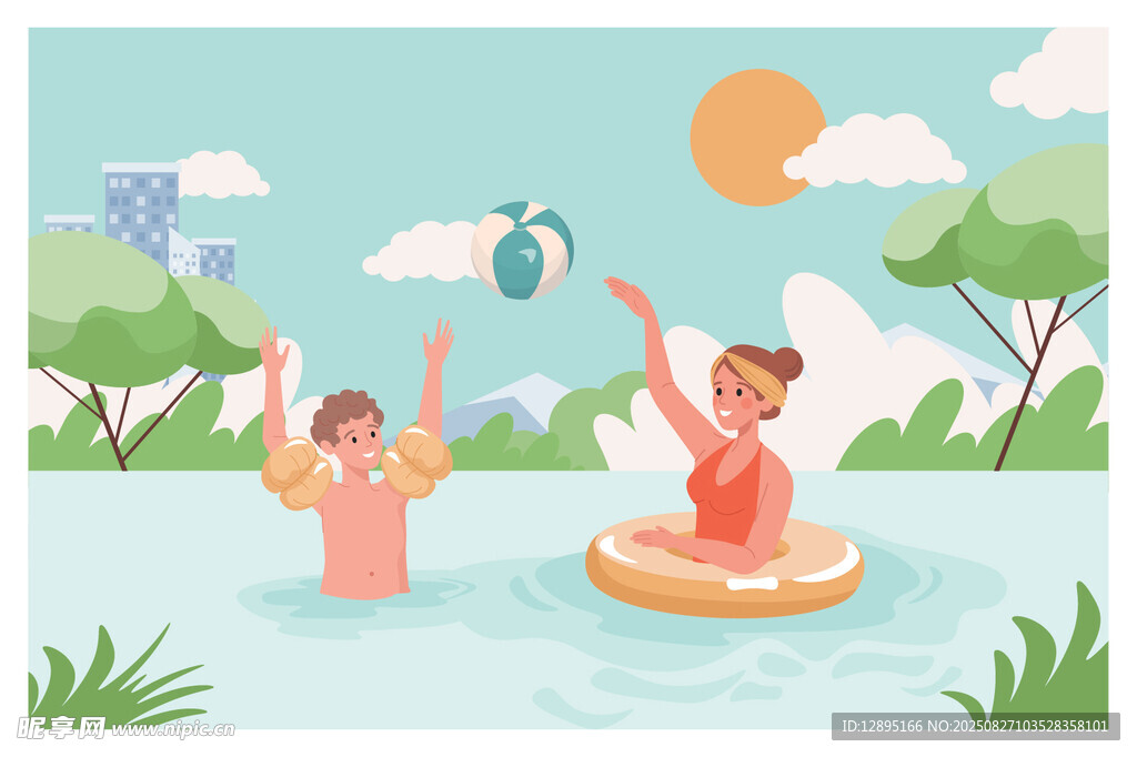 夏日戲水歡樂時光