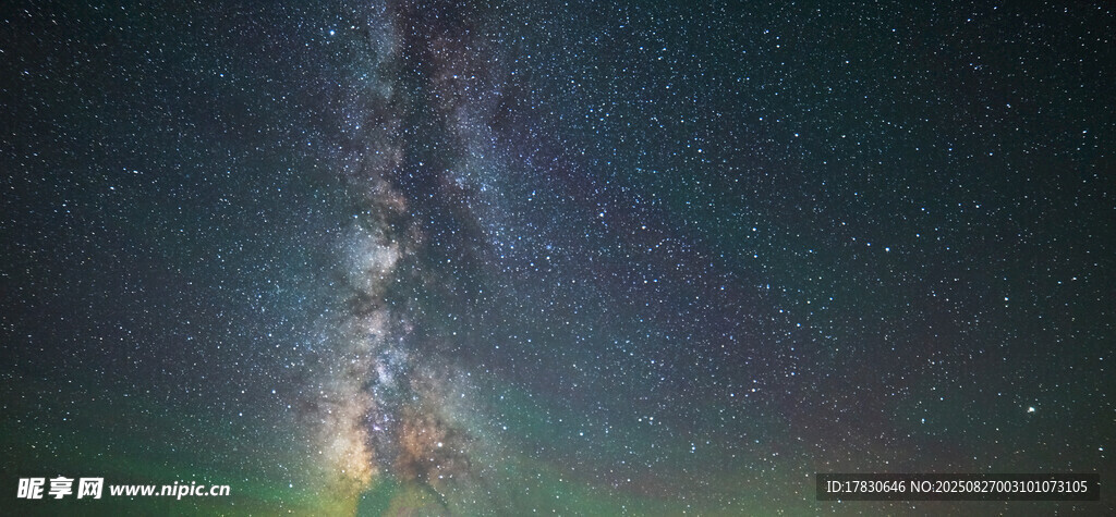 璀璨銀河星空夜景