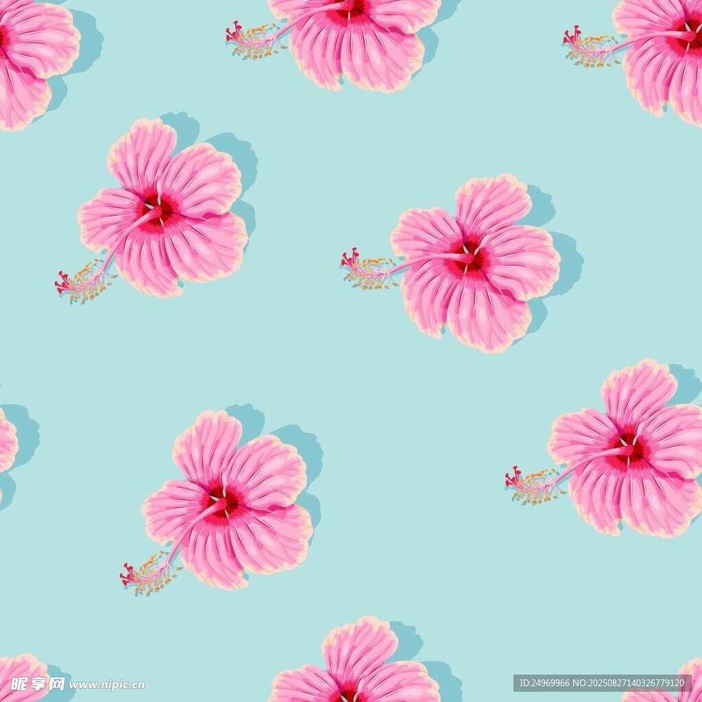 粉色扶?；\藍(lán)色背景圖案