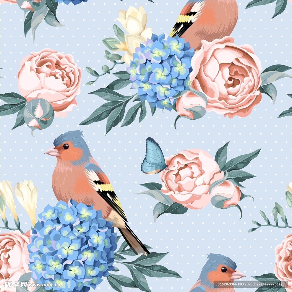 花鳥圖案 