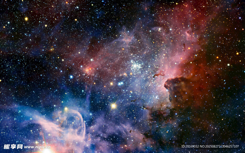 夢(mèng)幻絢麗的星云宇宙景觀