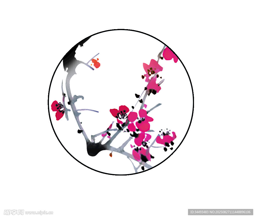 梅花扇子