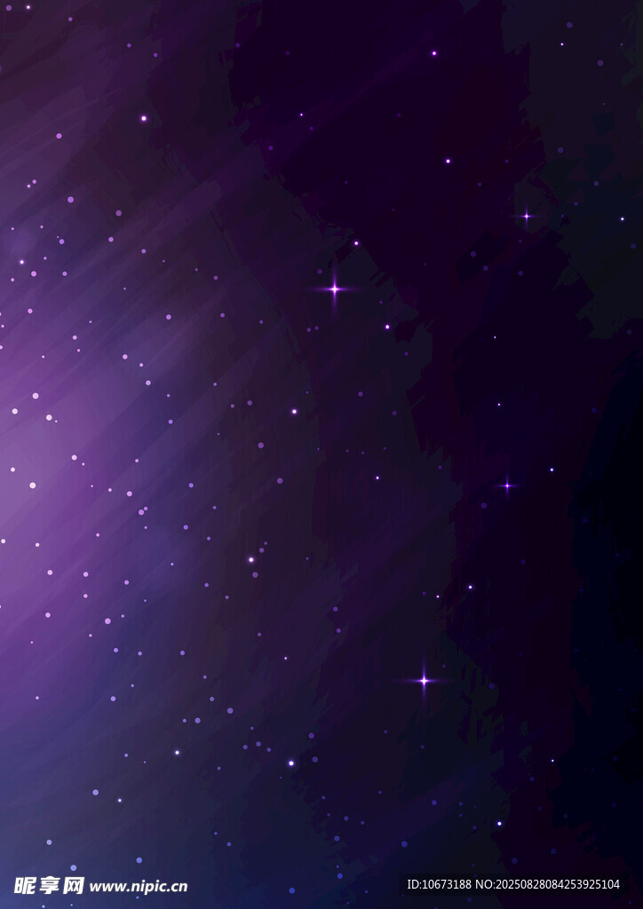 夢(mèng)幻紫色星空背景圖