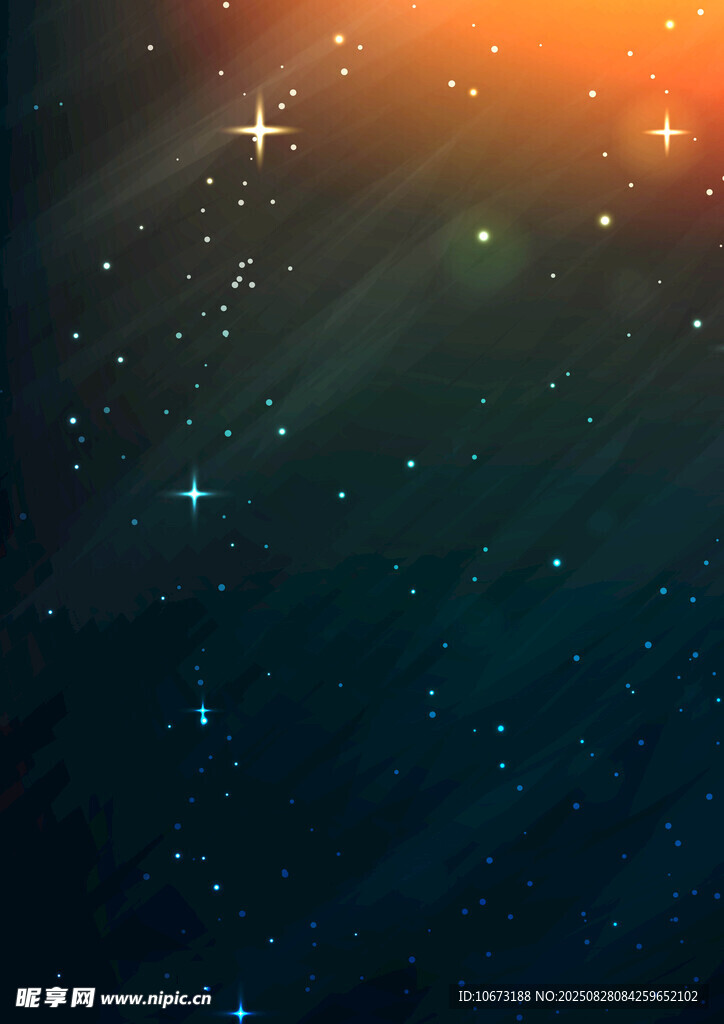 夢幻星空閃爍璀璨光芒