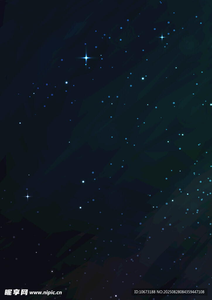 璀璨星空下的靜謐夜色