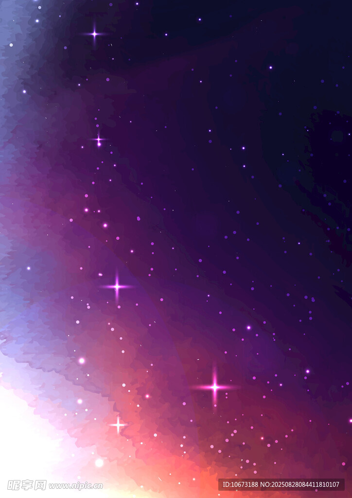 夢幻星空背景圖