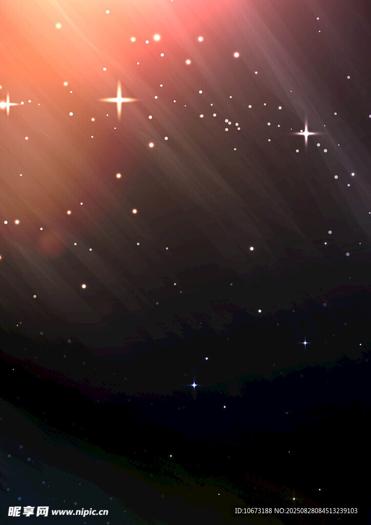夢幻星空下的璀璨景象