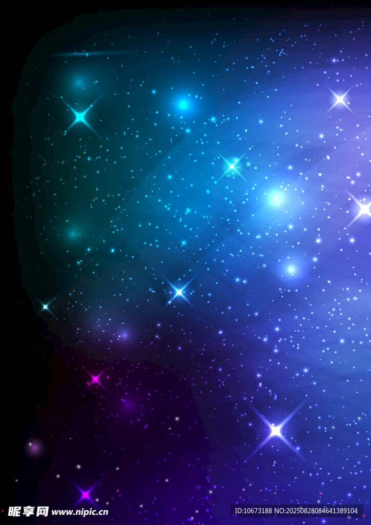 夢幻星空背景圖