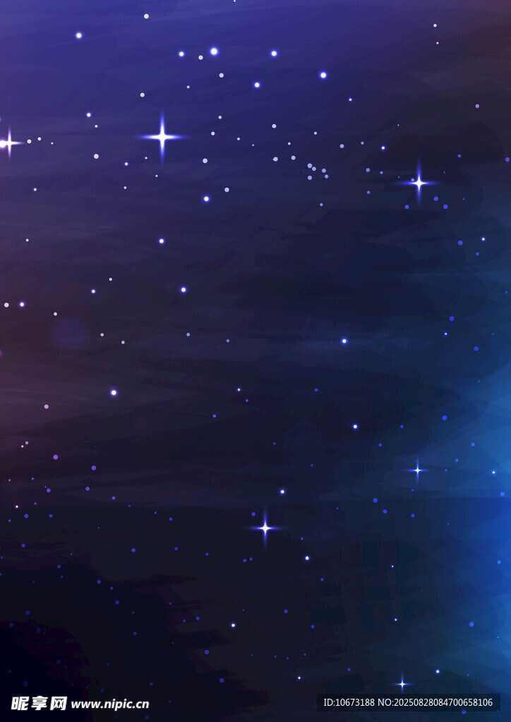 夢幻星空夜景