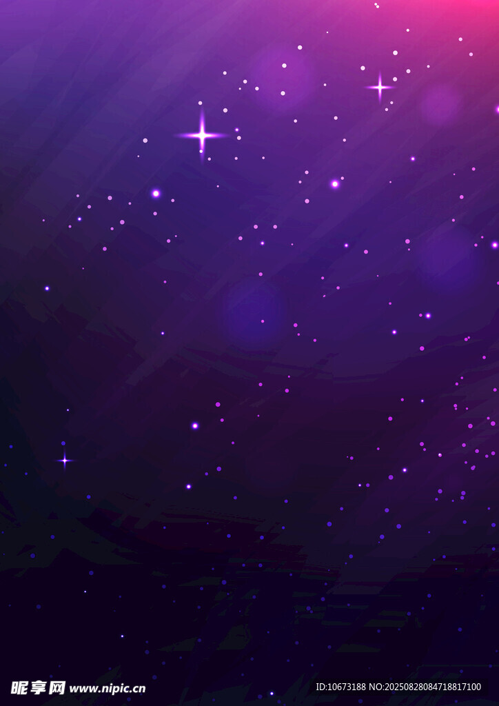 夢(mèng)幻星空夜景背景圖