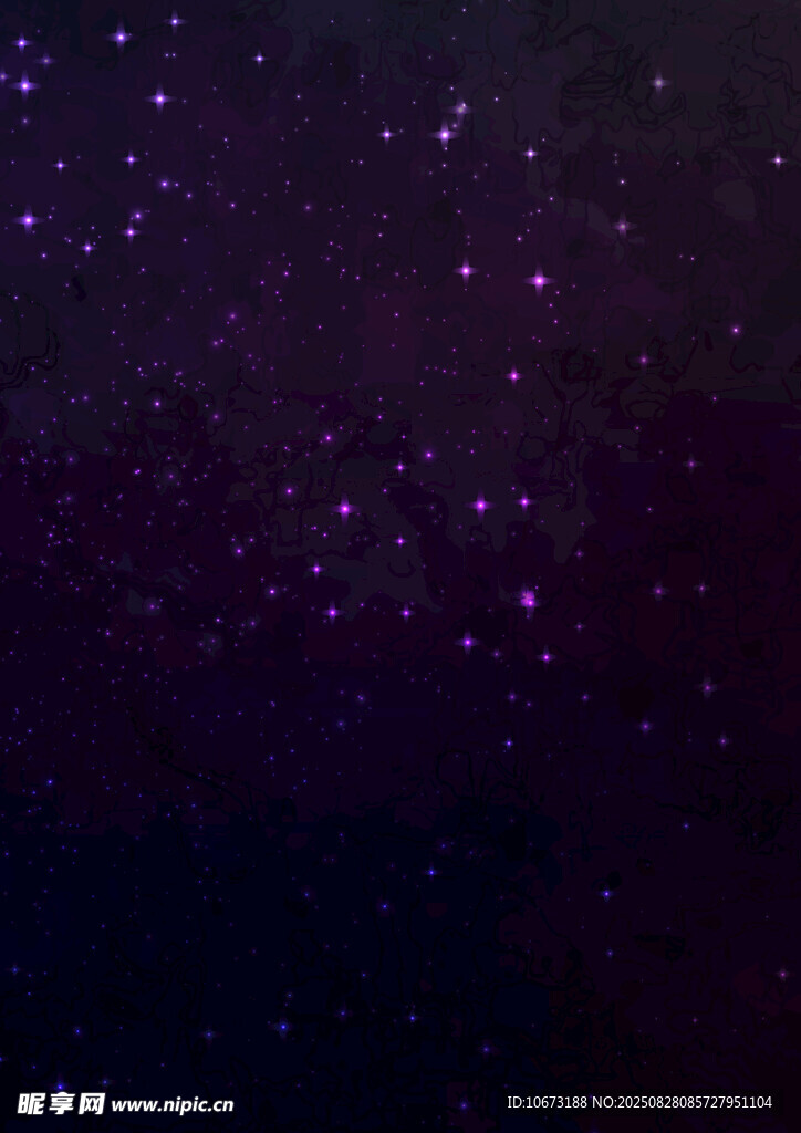 夢幻紫色星空背景圖