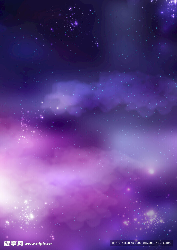夢(mèng)幻紫色星空背景圖