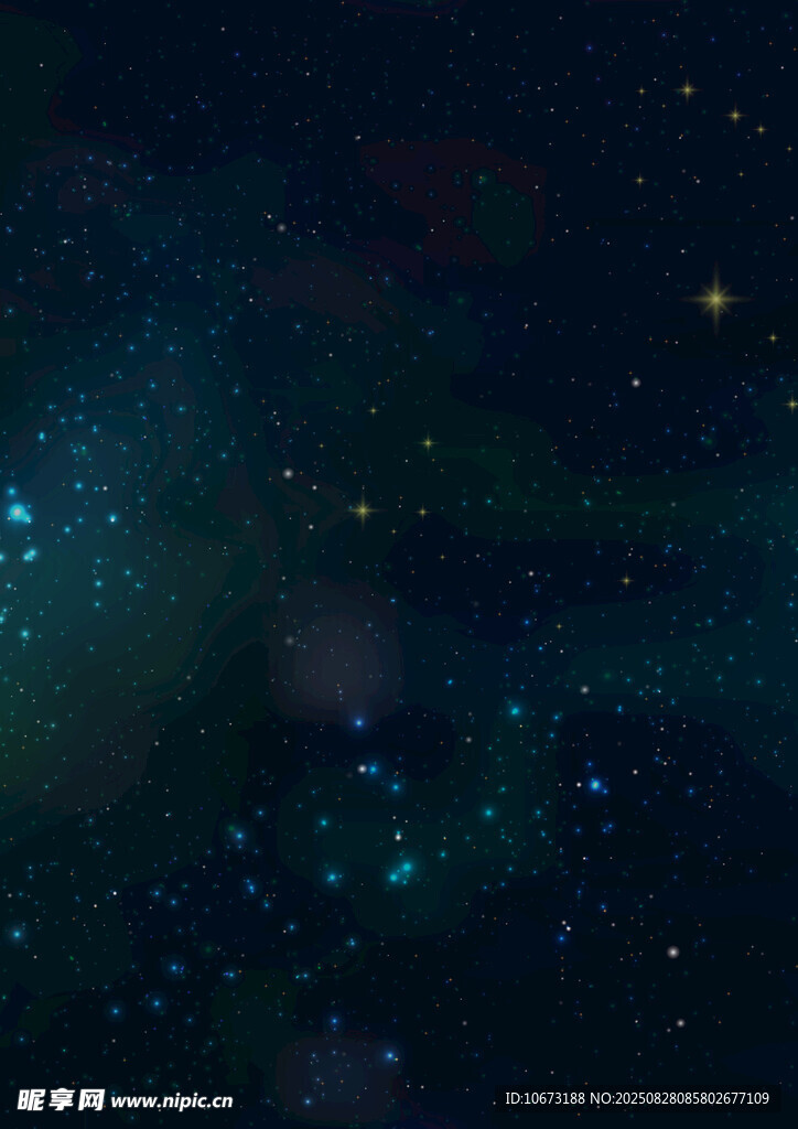 夢幻深邃的璀璨星空