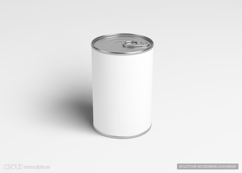 白色圓柱形罐子模型
