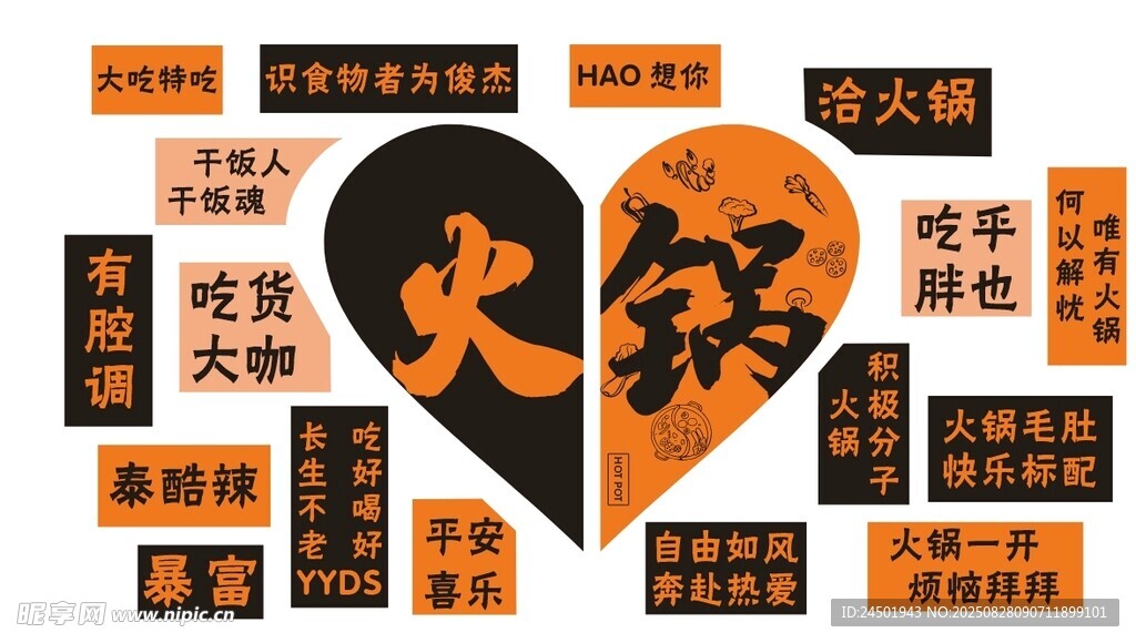 火鍋文化墻
