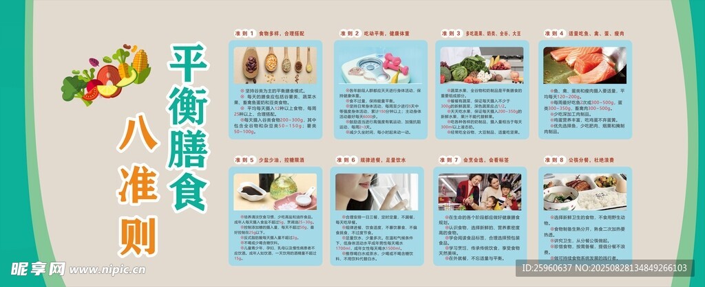 平衡膳食八準(zhǔn)則