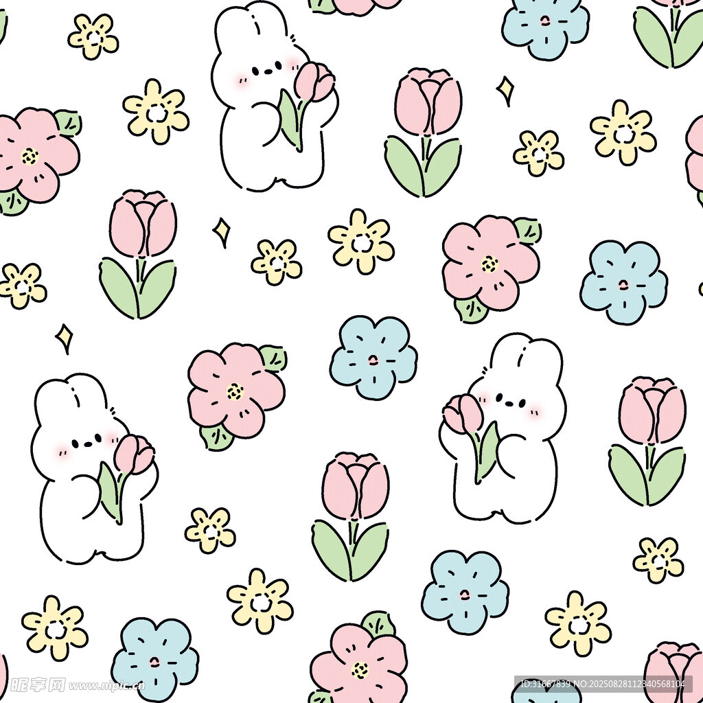 花朵兔子