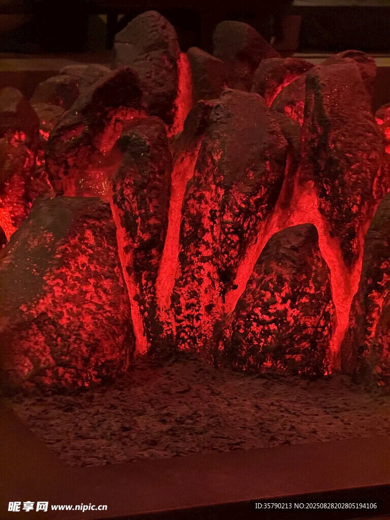 熾熱紅融巖漿場(chǎng)景