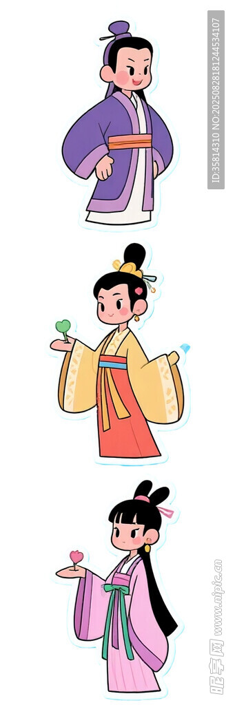 古代人物飲酒姿態(tài)插畫(huà)