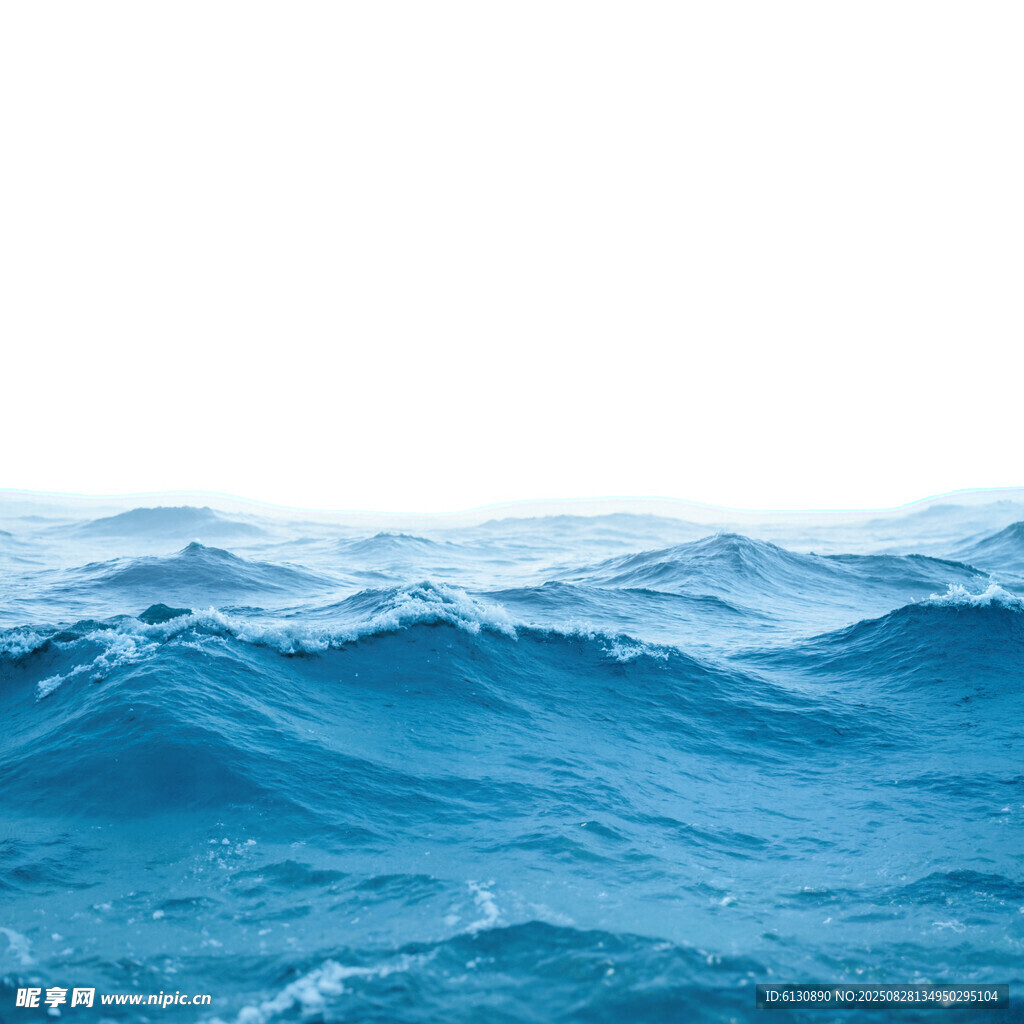 藍色海浪背景圖