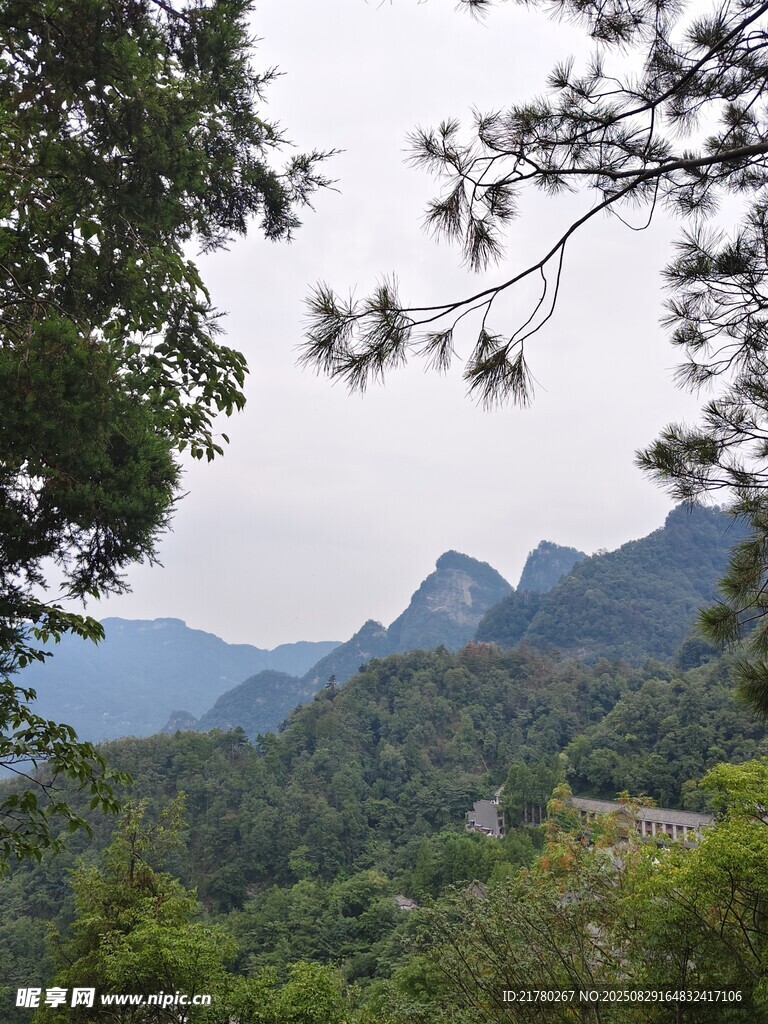 山林遠眺美景