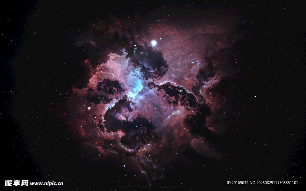 神秘絢爛的宇宙星云景觀