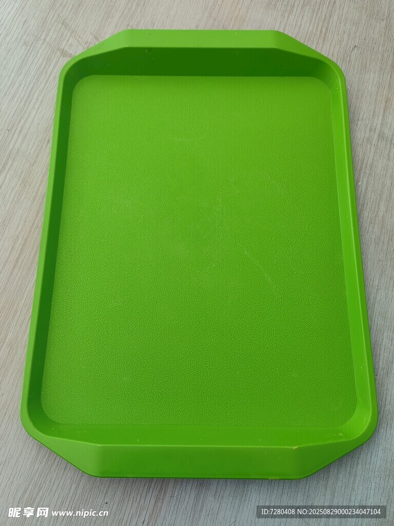 綠色方形塑料托盤