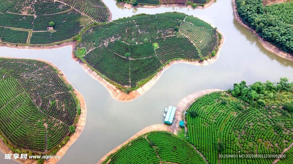 航拍水鄉(xiāng)美景