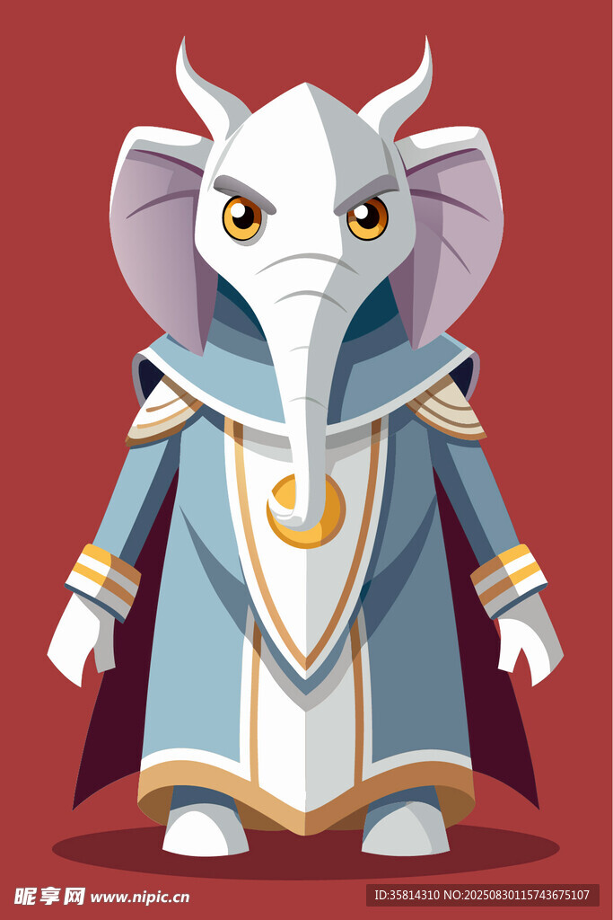 奇幻風(fēng)格大象擬人角色