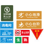 各類安全警示標識集合