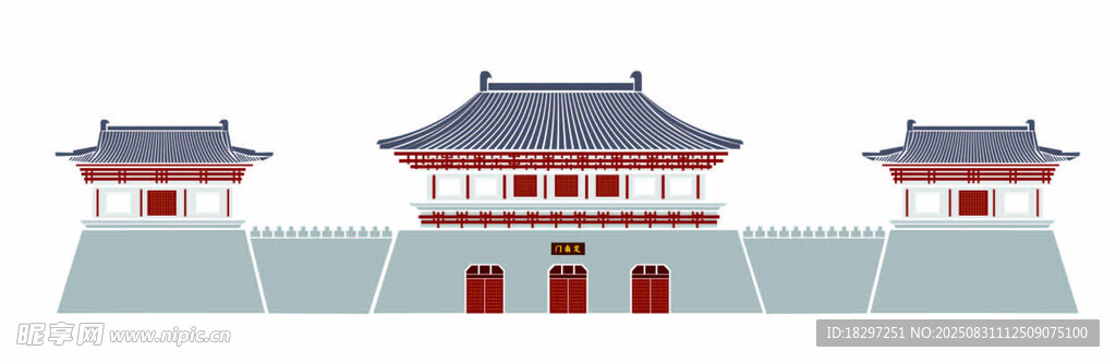 中式古建筑 三座傳統(tǒng)樓閣