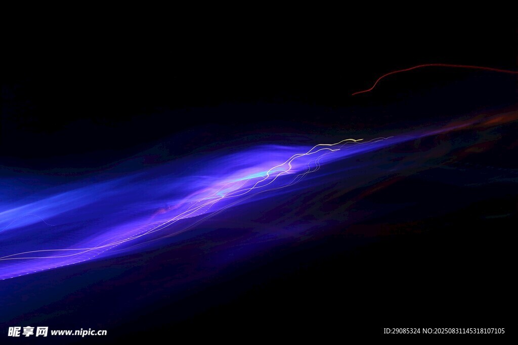 夢(mèng)幻紫色光線宇宙景象