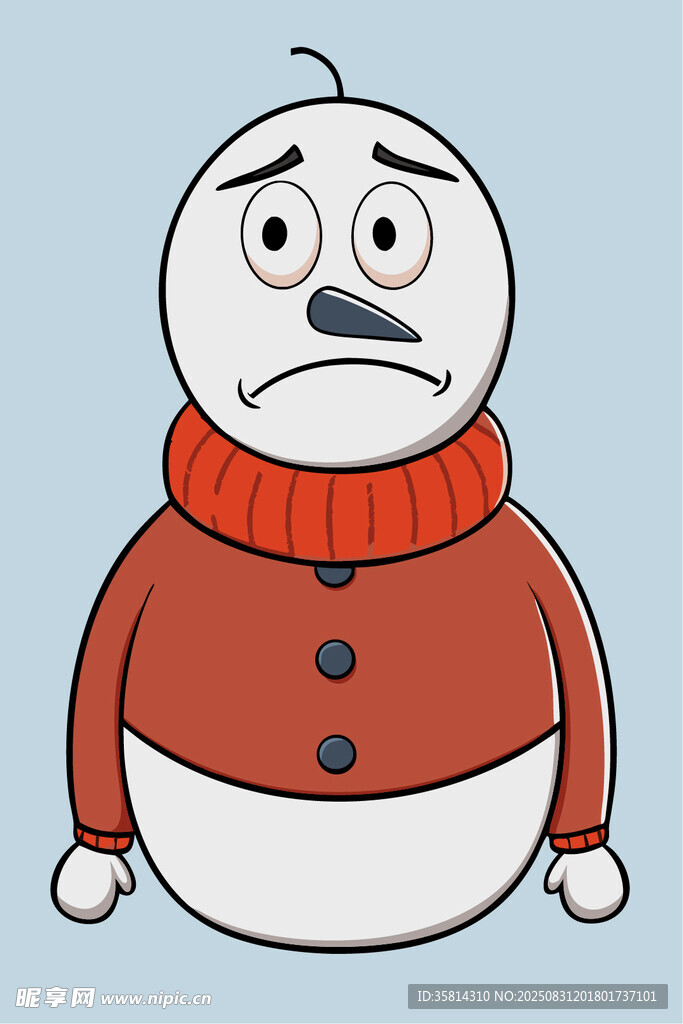 愁容雪人
