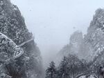 老君山的雪天