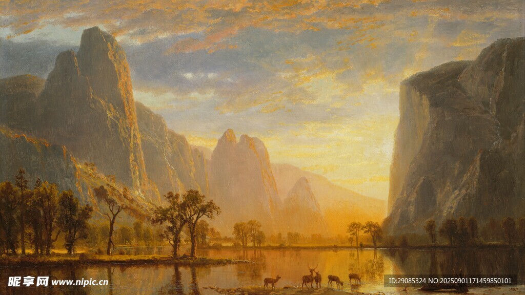 壯麗山河黃昏美景