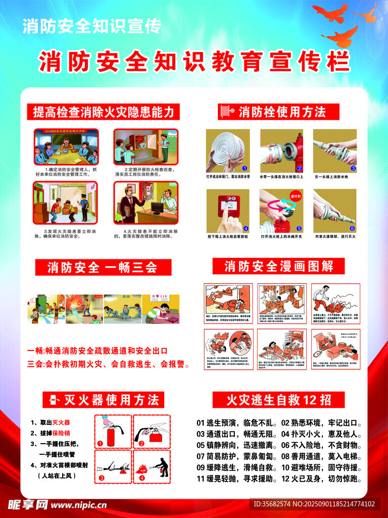 消防安全知識教育圖片集
